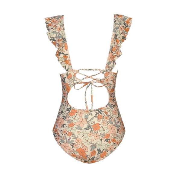 NWT/CUPSHE Women's Ruffled One Piece Swimsuit/ Size: M - Picture 3 of 12